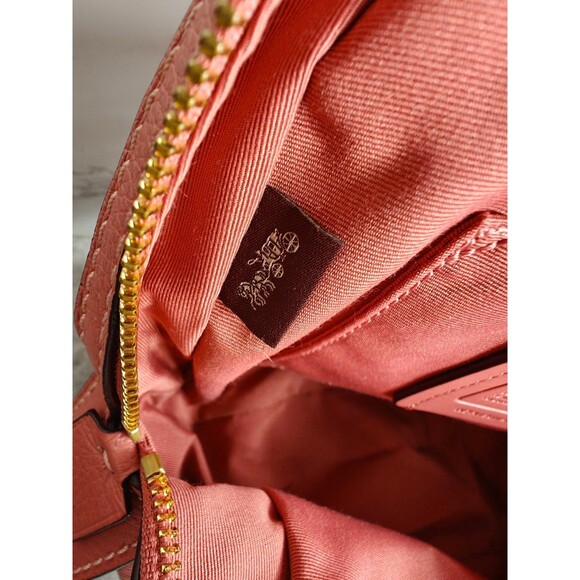 Coach Mini Backpack Leather Coral Pink F30530 Gold Hardware Womens Purse Bag main image 5